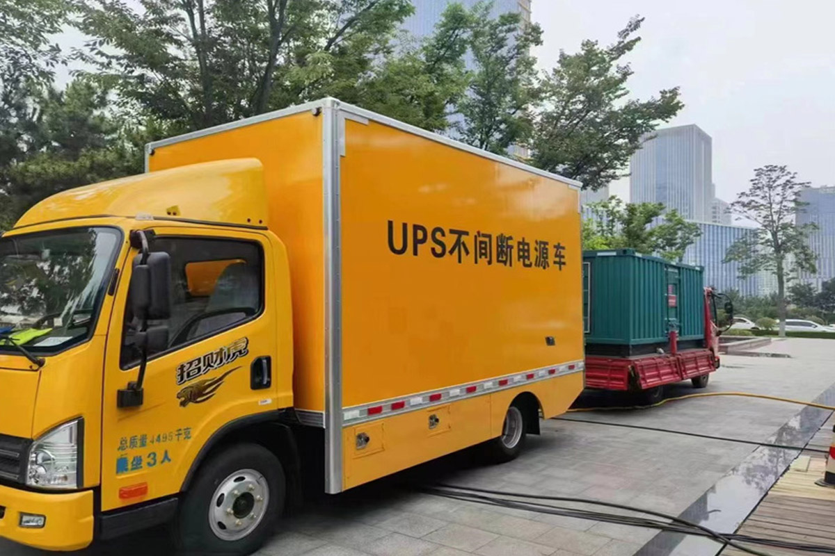 勐海发电机租赁施工现场