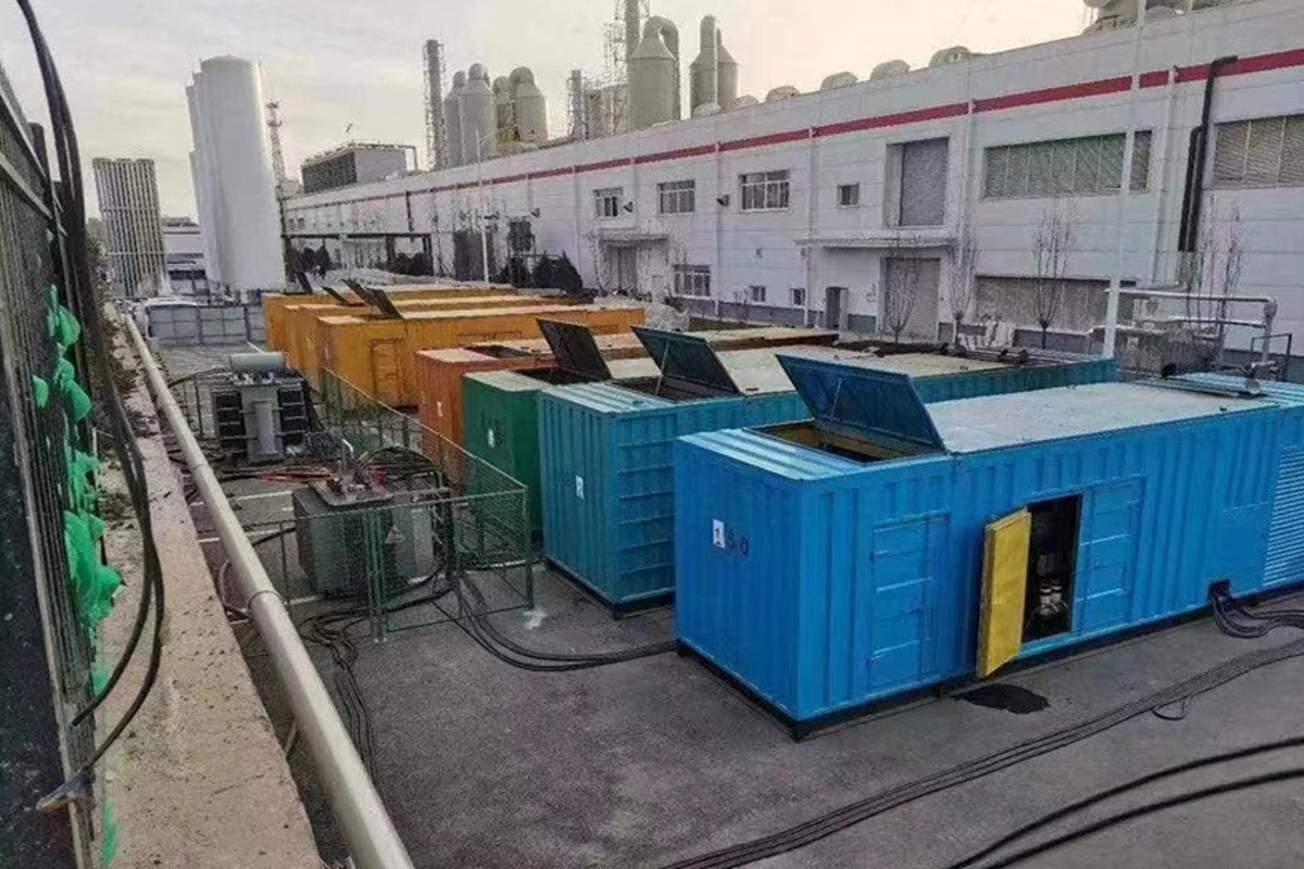 勐海发电机租赁施工现场